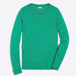 J. Crew Factory Cotton Will Teddie Sweater - Green